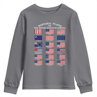 Historic Flags of The United States of America Youth Sweatshirt US History