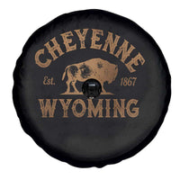 Cheyenne Wyoming Est 1867 WY Bison Cowboy State Pride Spare Tire Cover