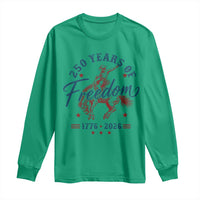 250 Years Of Freedom Cowboy Long Sleeve Shirt Western 250th Anniversary USA 1776 2026