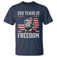 Abraham Lincoln 250 Years Of Freedom T Shirt 1776 2026 4th of July
