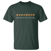 Bad Day To Be A Hot Dog T Shirt Funny US Regional Hotdog Styles