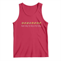 Bad Day To Be A Hot Dog Tank Top Funny US Regional Hotdog Styles