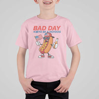 Bad Day To Be A Hot Dog T Shirt For Kid Funny BBQ Grilling 4th of July