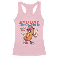Bad Day To Be A Hot Dog Racerback Tank Top Funny BBQ Grilling 4th of July