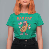 Bad Day To Be A Hot Dog T Shirt For Women Funny BBQ Grilling 4th of July