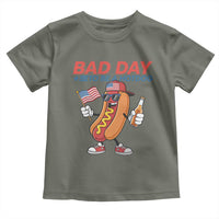 Bad Day To Be A Hot Dog Toddler T Shirt Funny BBQ Grilling 4th of July