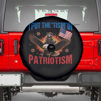 I Put The Tism In Patriotism Spare Tire Cover Raccoon Bald Eagle 4th of July USA