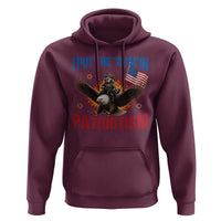 I Put The Tism In Patriotism Hoodie Raccoon Bald Eagle 4th of July USA