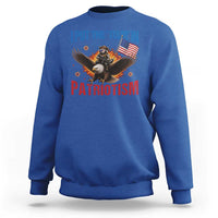 I Put The Tism In Patriotism Sweatshirt Raccoon Bald Eagle 4th of July USA