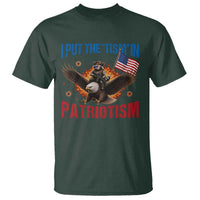 I Put The Tism In Patriotism T Shirt Raccoon Bald Eagle 4th of July USA
