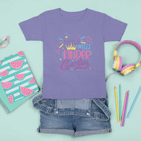 Little Miss Kindergarten T Shirt For Kid Back To School Crown Lovely Heart - Wonder Print Shop