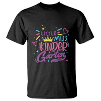 Little Miss Kindergarten T Shirt Back To School Crown Lovely Heart - Wonder Print Shop