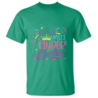 Little Miss Kindergarten T Shirt Back To School Crown Lovely Heart - Wonder Print Shop
