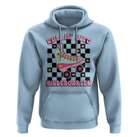 Rolling Into Kindergarten Hoodie Back To School Roller Skating Girl - Wonder Print Shop