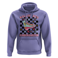 Rolling Into Kindergarten Hoodie Back To School Roller Skating Girl - Wonder Print Shop