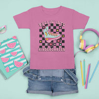 Rolling Into Kindergarten T Shirt For Kid Back To School Roller Skating Girl - Wonder Print Shop