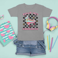 Rolling Into Kindergarten T Shirt For Kid Back To School Roller Skating Girl - Wonder Print Shop