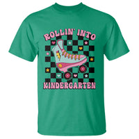 Rolling Into Kindergarten T Shirt Back To School Roller Skating Girl - Wonder Print Shop