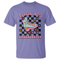 Rolling Into Kindergarten T Shirt Back To School Roller Skating Girl - Wonder Print Shop