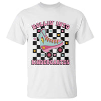 Rolling Into Kindergarten T Shirt Back To School Roller Skating Girl - Wonder Print Shop