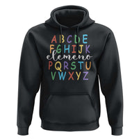 Funny ABC Elemeno Alphabet Hoodie Teacher Back To School - Wonder Print Shop
