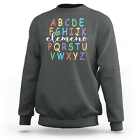 Funny ABC Elemeno Alphabet Sweatshirt Teacher Back To School - Wonder Print Shop