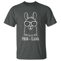 Funny Math Llama T Shirt Math Is No Problem Back To School - Wonder Print Shop
