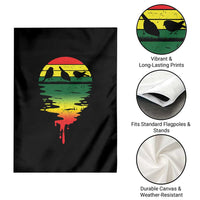 Funny Three Birds Garden Flag Rasta Sunset Reggae Music Jamaica Reflection - Wonder Print Shop