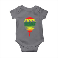 Three Birds Baby Onesie Rasta Sunset Reggae Music Jamaica Reflection - Wonder Print Shop