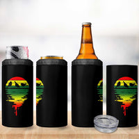 Three Birds 4 in 1 Can Cooler Tumbler Rasta Sunset Reggae Music Jamaica Reflection - Wonder Print Shop