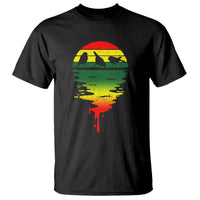 Three Birds T Shirt Rasta Sunset Reggae Music Jamaica Reflection - Wonder Print Shop
