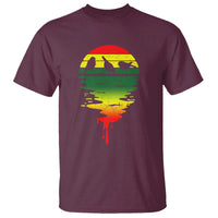 Three Birds T Shirt Rasta Sunset Reggae Music Jamaica Reflection - Wonder Print Shop