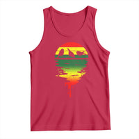 Three Birds Tank Top Rasta Sunset Reggae Music Jamaica Reflection - Wonder Print Shop