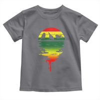 Three Birds Toddler T Shirt Rasta Sunset Reggae Music Jamaica Reflection - Wonder Print Shop