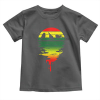 Three Birds Toddler T Shirt Rasta Sunset Reggae Music Jamaica Reflection - Wonder Print Shop
