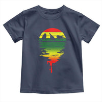 Three Birds Toddler T Shirt Rasta Sunset Reggae Music Jamaica Reflection - Wonder Print Shop