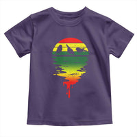 Three Birds Toddler T Shirt Rasta Sunset Reggae Music Jamaica Reflection - Wonder Print Shop
