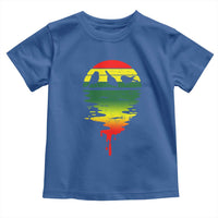 Three Birds Toddler T Shirt Rasta Sunset Reggae Music Jamaica Reflection - Wonder Print Shop