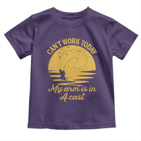 Funny Cant Work Today My Arm Is In A Cast Toddler T Shirt Fly Fishing Fathers Day - Wonder Print Shop