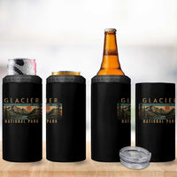 Glacier National Park 4 in 1 Can Cooler Tumbler Montana Wildlife Nature Lover