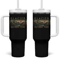 Glacier National Park Tumbler With Handle Montana Wildlife Nature Lover