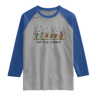Sad Bug Summer Funny Insect Inspired Indie Aesthetic Raglan Shirt Folk Pop Music Bugs Lover