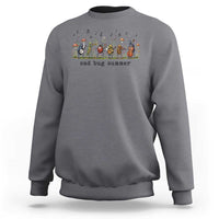 Sad Bug Summer Funny Insect Inspired Indie Aesthetic Sweatshirt Folk Pop Music Bugs Lover