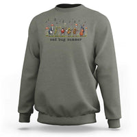 Sad Bug Summer Funny Insect Inspired Indie Aesthetic Sweatshirt Folk Pop Music Bugs Lover