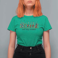Sad Bug Summer Funny Insect Inspired Indie Aesthetic T Shirt For Women Folk Pop Music Bugs Lover