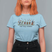 Sad Bug Summer Funny Insect Inspired Indie Aesthetic T Shirt For Women Folk Pop Music Bugs Lover
