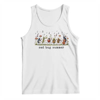 Sad Bug Summer Funny Insect Inspired Indie Aesthetic Tank Top Folk Pop Music Bugs Lover