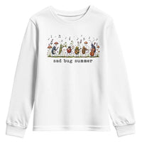 Sad Bug Summer Funny Insect Inspired Indie Aesthetic Youth Sweatshirt Folk Pop Music Bugs Lover