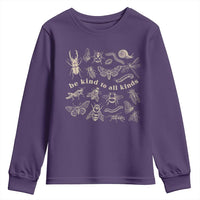 Be Kind To All Kinds Bugs Entomologist Insect Lover Youth Sweatshirt