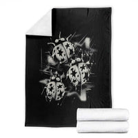 Ladybug Y2k Grunge 2000s Alt 90s Vintage Star Dots Teen Throw Blanket